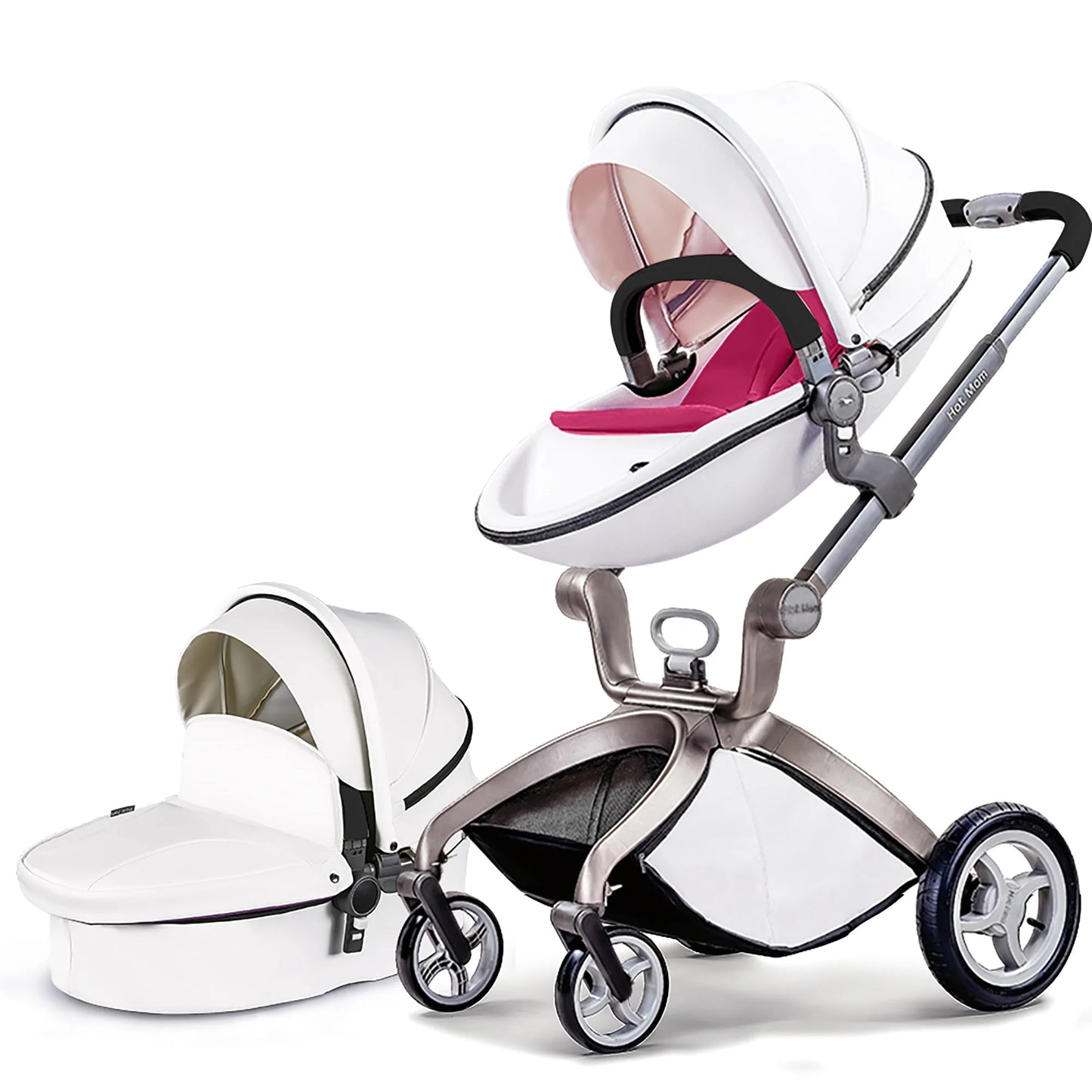 RecabLeght Baby Stroller Convertible With Adjustable Canopy Storage Basket