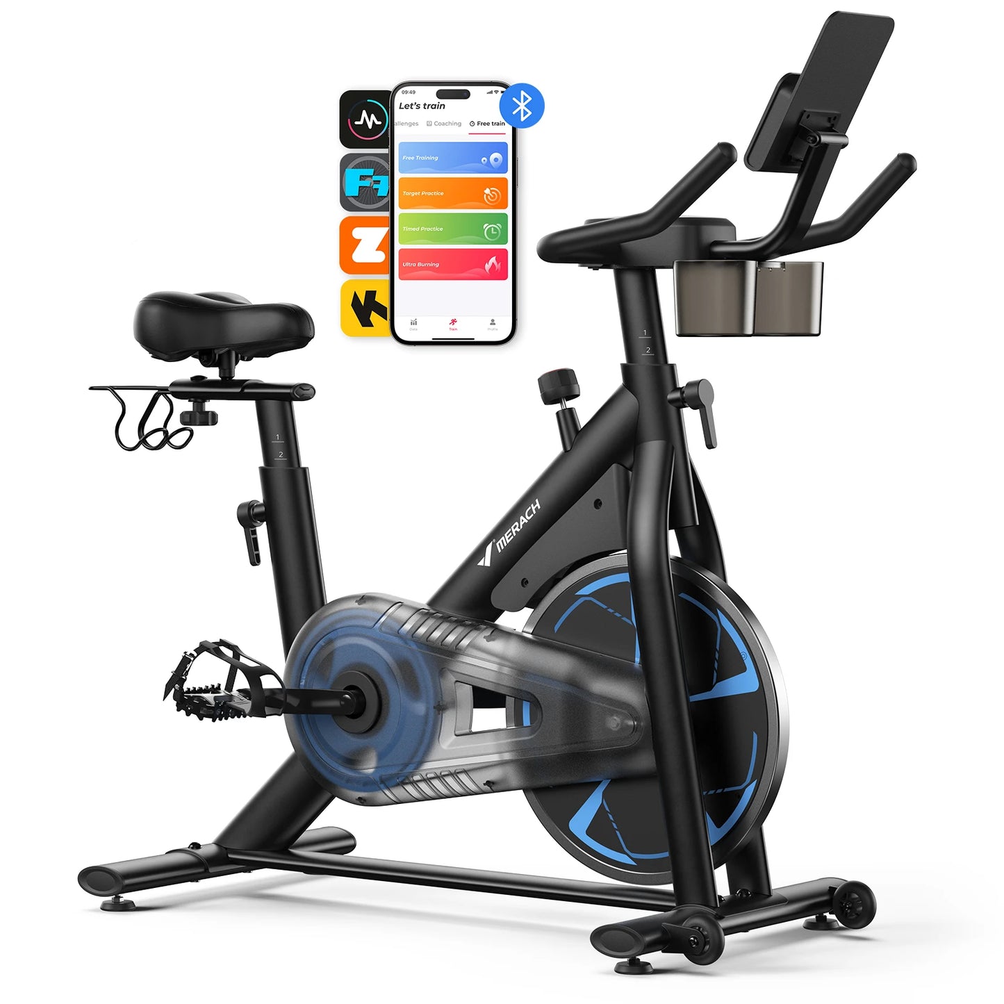 MERACH Exercise Bike S36 For Home Magnetic Cycling With App And 330lb Capacity