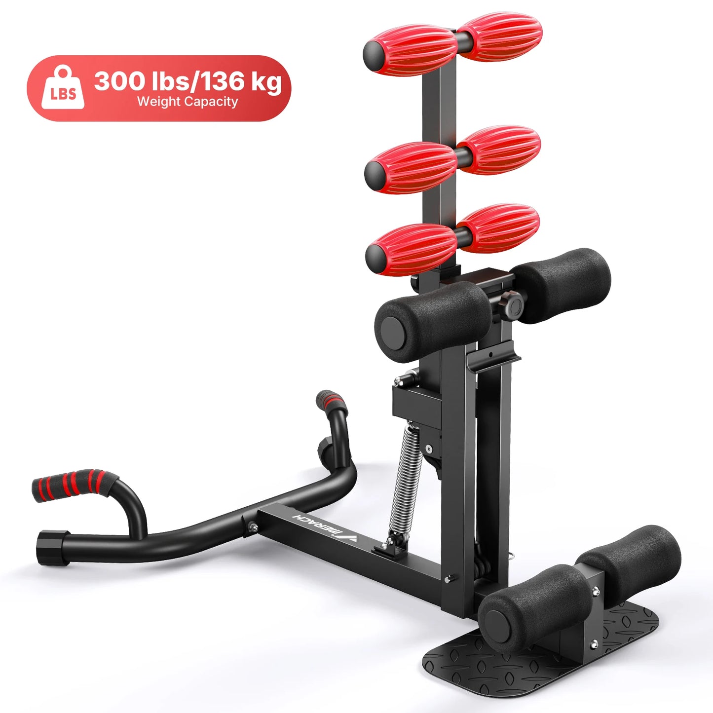 MERACH Deep Squat Machine Adjustable Glutes Trainer Core Leg Push Up Workout