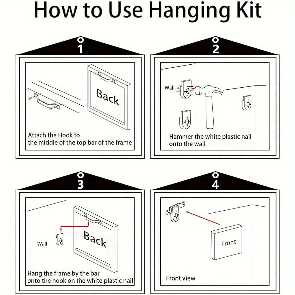 Modern Abstract Oil Painting With 1.5 Inch Pine Frame