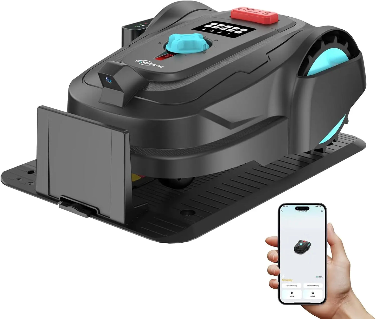 Customizable Cordless Robot Lawn Mower GPS Navigation App