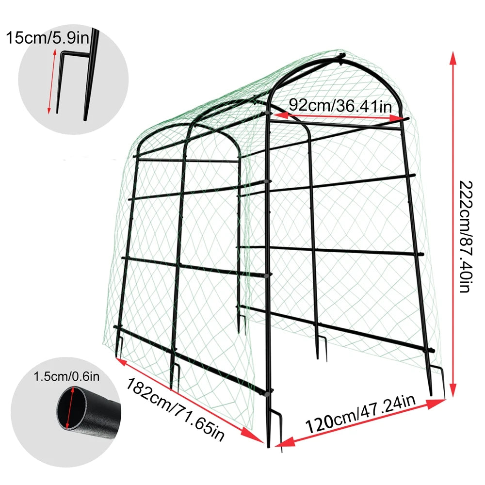 Garden Plant Climbing Frame U-Shaped Garden Trellis for Climbing Plants Vegetable