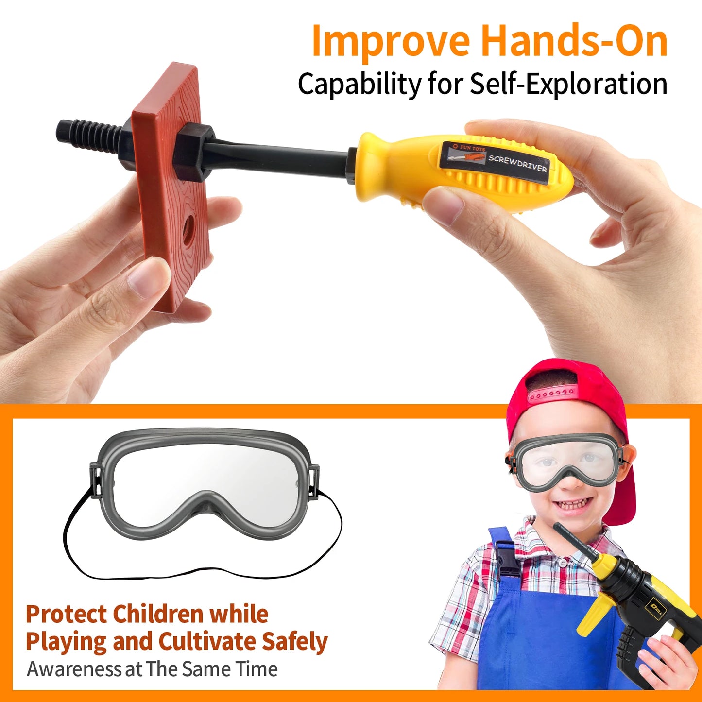 Children's repair kit Toys for boys aged 3-12 Screw assembly, disassembly and assembly