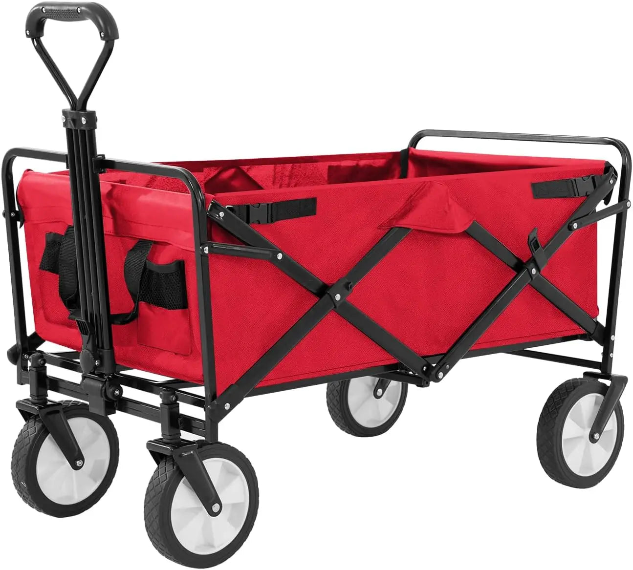 39 Inch Collapsible Wagon Folding Garden Cart 330 Lbs