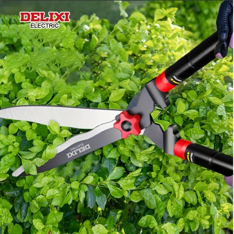 DELIXl ELECTRlC Brand Garden Hedge Shears, 10in/12inManual Hedge Clippers For Shaping Shrubs And Trimming Bushes