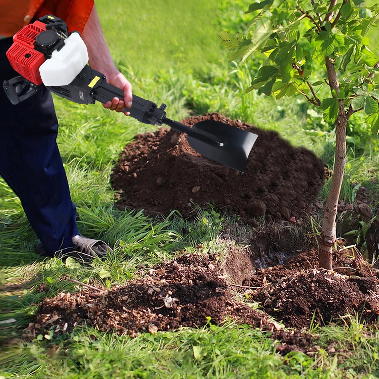 1900W Portable Garden Tree Digger 52CC Impact Tools