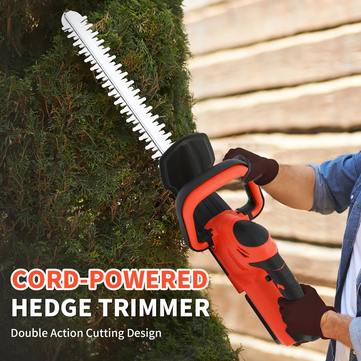 Cordless Hedge Trimmer 22-Inch Electric with 3.0Ah Battery Charger Bush Trimmers Grass Shears Handhel for Yard Garden Lawn Care