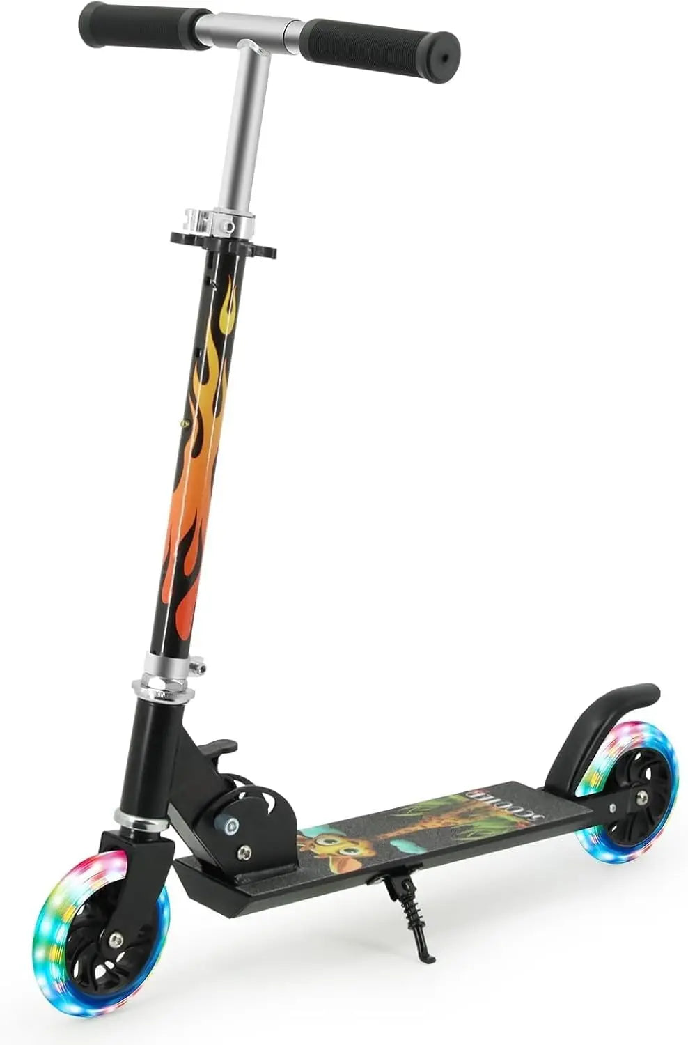 Easy Folding Kids Scooter With 3 Level Height Adjustment For Ages 3 To 12