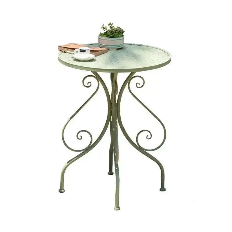 European Minimalist Iron Outdoor Garden Table And Chair Set