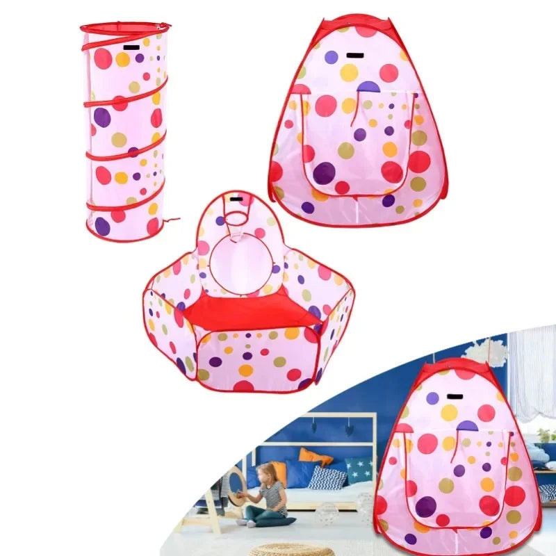 3Pcs/Set Children Baby Play House Tent Tunnel Ball Pool Pop Up Kids Indoor Outdoor Toys