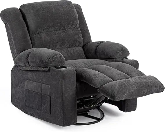Recliner Chair Rocker Modern Ergonomic Lounge 360 Degree Swivel Single Sofa Seat Living Room Lounge Recliners on Clearance Foam