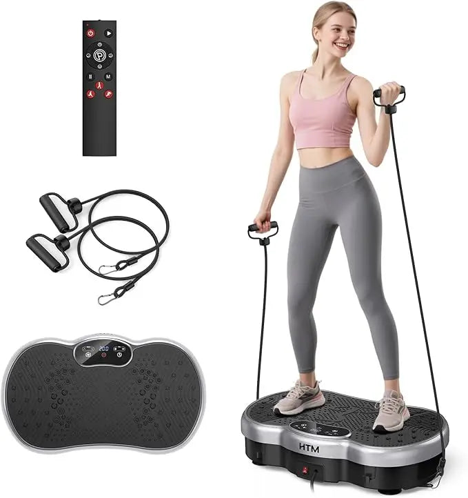Vibration Plate Exercise Machine With 120 Speed Levels Calorie Tracking Home Gym