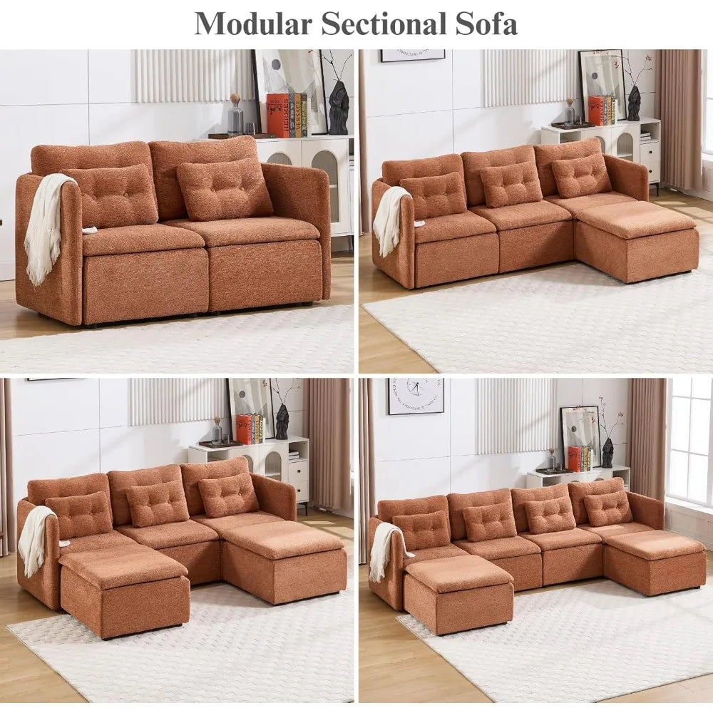 Modern Chenille Loveseat Sofa 56.5 Inches Wide Sleeper