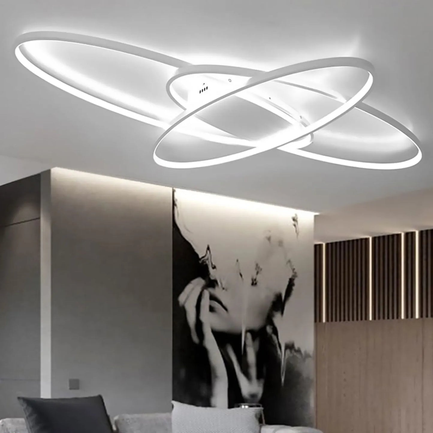 Geometric Modern Ceiling Light With Multifunctional Design