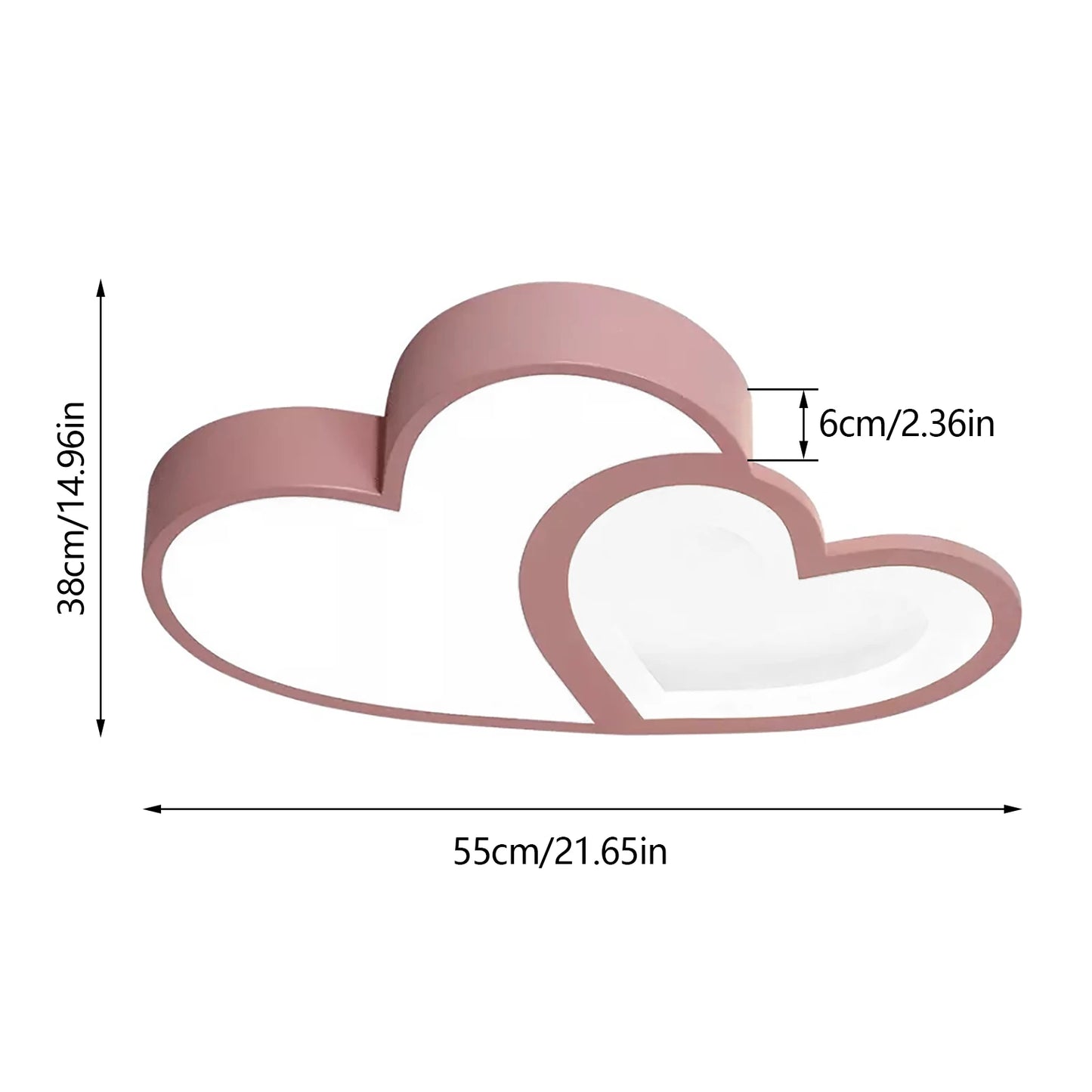 Pink 110V 220V 35W Ceiling Light Baby Room Remote Dimmer