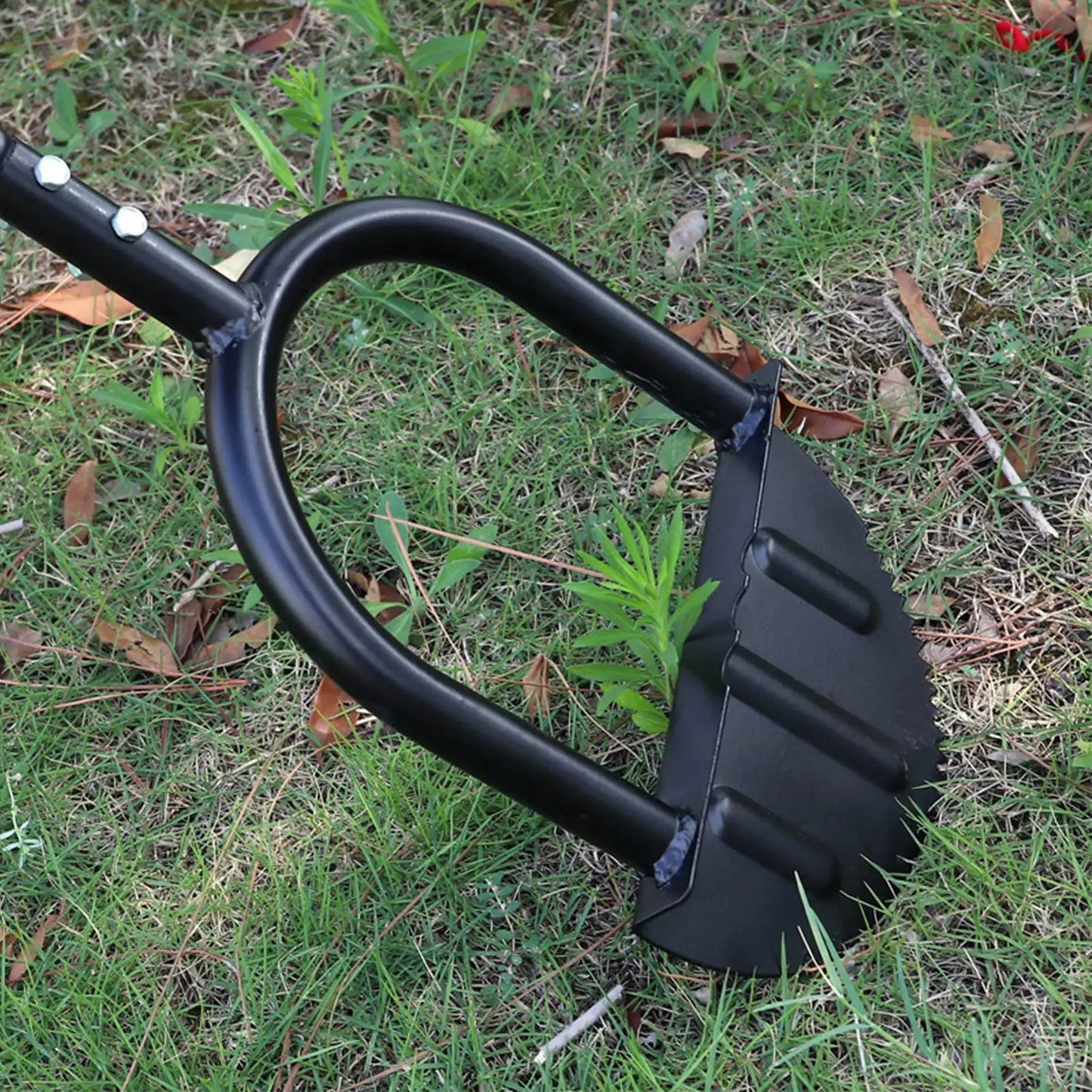Manual Trimming Shovel Half Moon Lawn Edger High Hardness Simple Cleansing Carbon Steel Manual Trimming Shovel for Garden