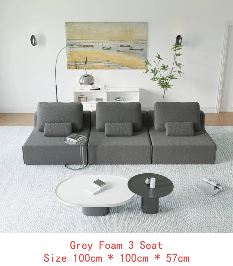 Oversized Modular Sectional Sofa, Luxury Boucle Couch Set, Convertible Compressed Sofa with Spacious Foam Filling for Living