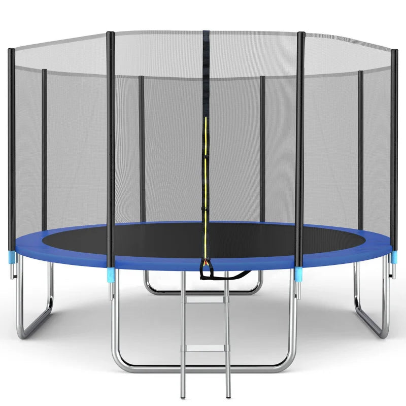 Outdoor Large Adult Trampoline With Safety Net Folding