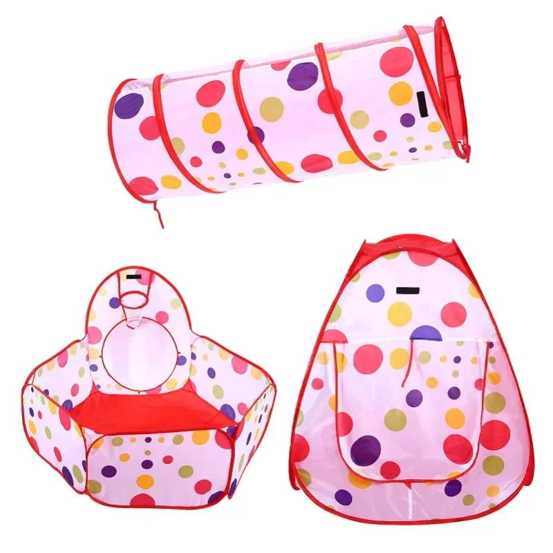 3Pcs/Set Children Baby Play House Tent Tunnel Ball Pool Pop Up Kids Indoor Outdoor Toys
