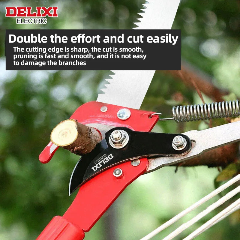 Delixi Electric Telescopic Saw 9 To 26 Ft Pruning Tool