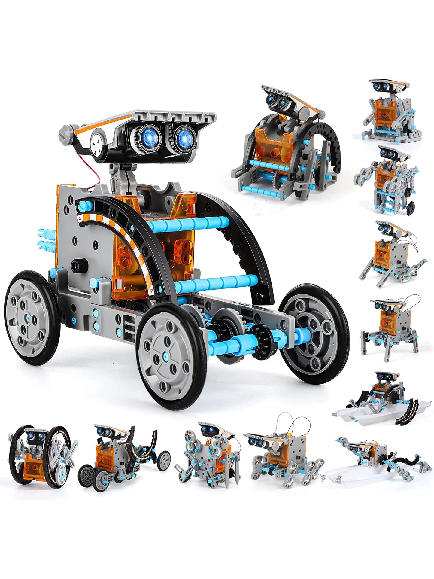 12-In-1 Stem Solar Robot Kit Toys Gifts For Kids 3-8 Years Old Educational Building Science Experiment Set Birthday Gifts Boys