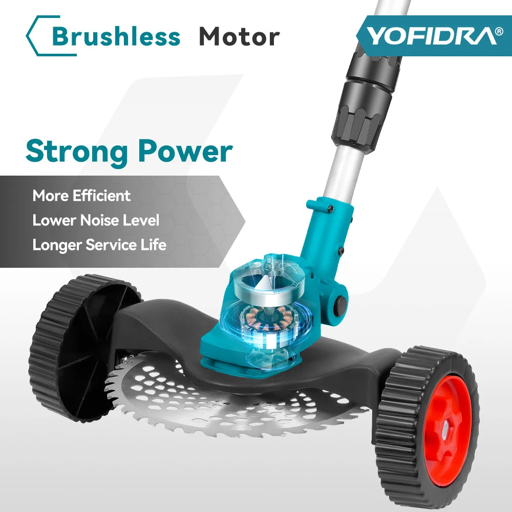 Yofidra 1500W Electric Lawn Mower Makita Battery Cutter