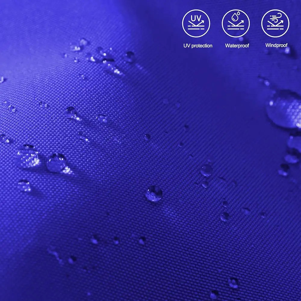 Blue 11 Feet Eight Rib Patio Table Umbrella Windproof