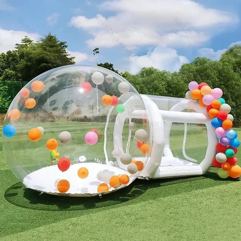 10FT Balloon Inflatable Bubble House Trampoline Castle Camping Tent Kids Party Children Toy Parks Event Commercial Rental