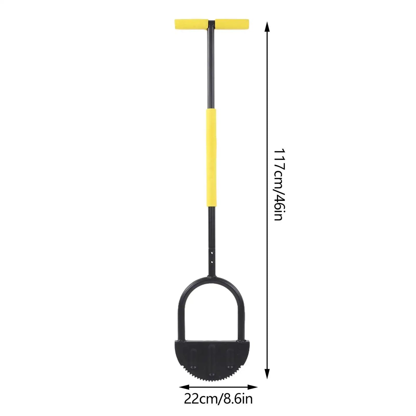 Manual Trimming Shovel Half Moon Lawn Edger High Hardness Simple Cleansing Carbon Steel Manual Trimming Shovel for Garden
