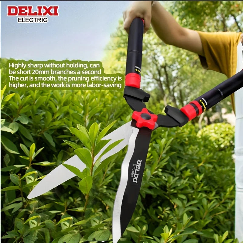 DELIXl ELECTRlC Brand Garden Hedge Shears, 10in/12inManual Hedge Clippers For Shaping Shrubs And Trimming Bushes