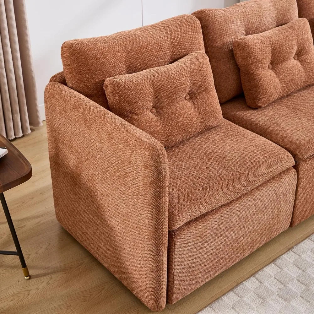 Modern Chenille Loveseat Sofa 56.5 Inches Wide Sleeper