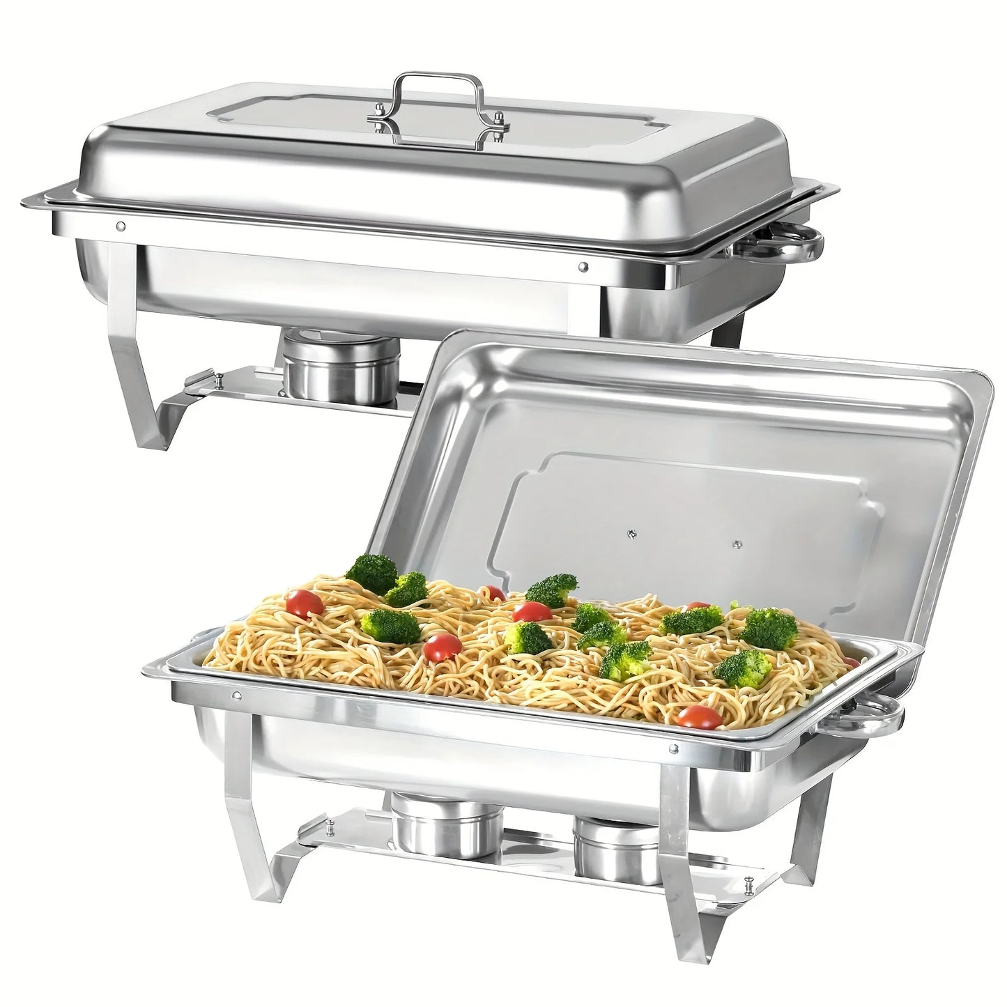 4 Pack 8Quart Chafing Dish Buffet Set Stainless Steel Warmer