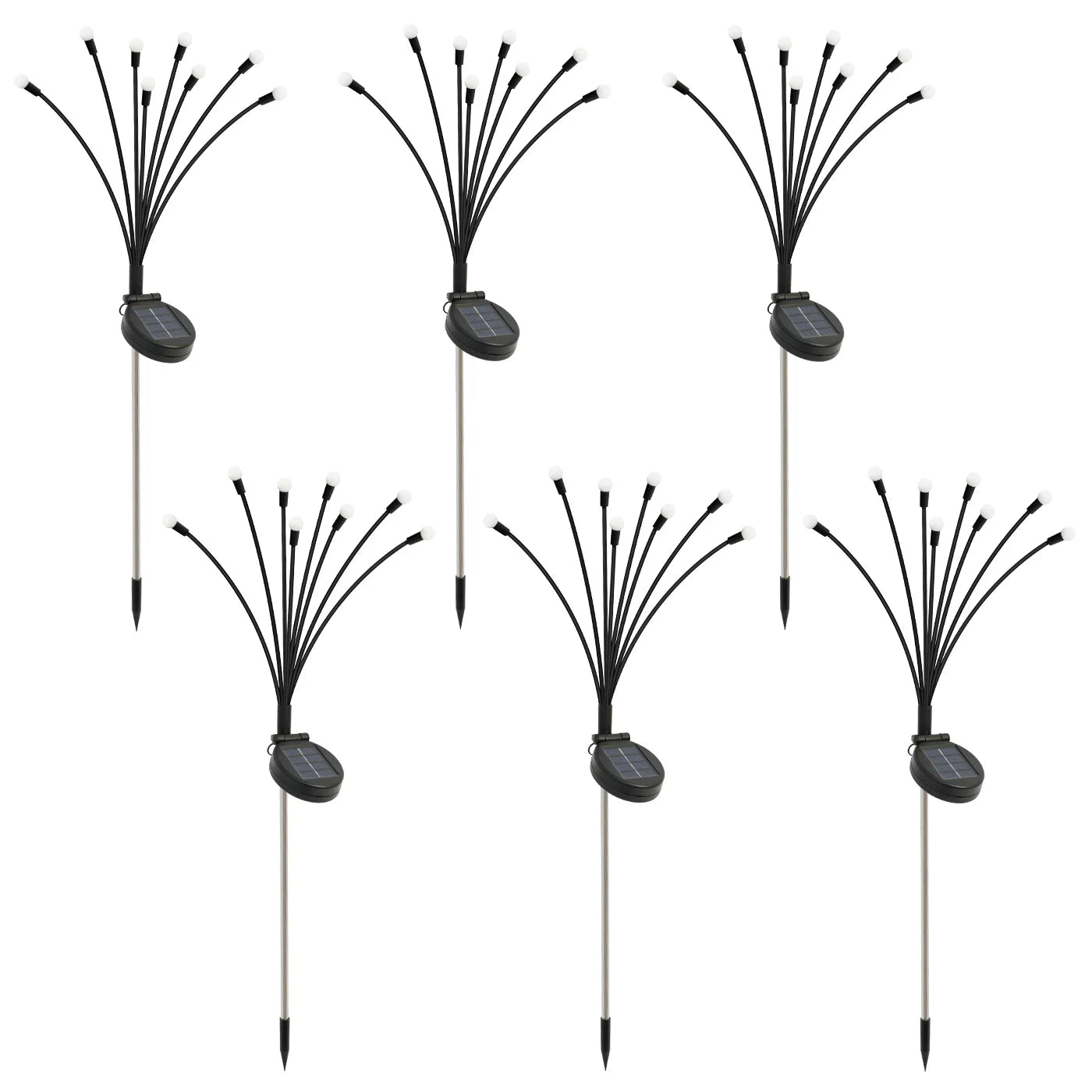 8 Head Solar Firefly Lights LED Outdoor Decorative Garden Waterproof Pathway