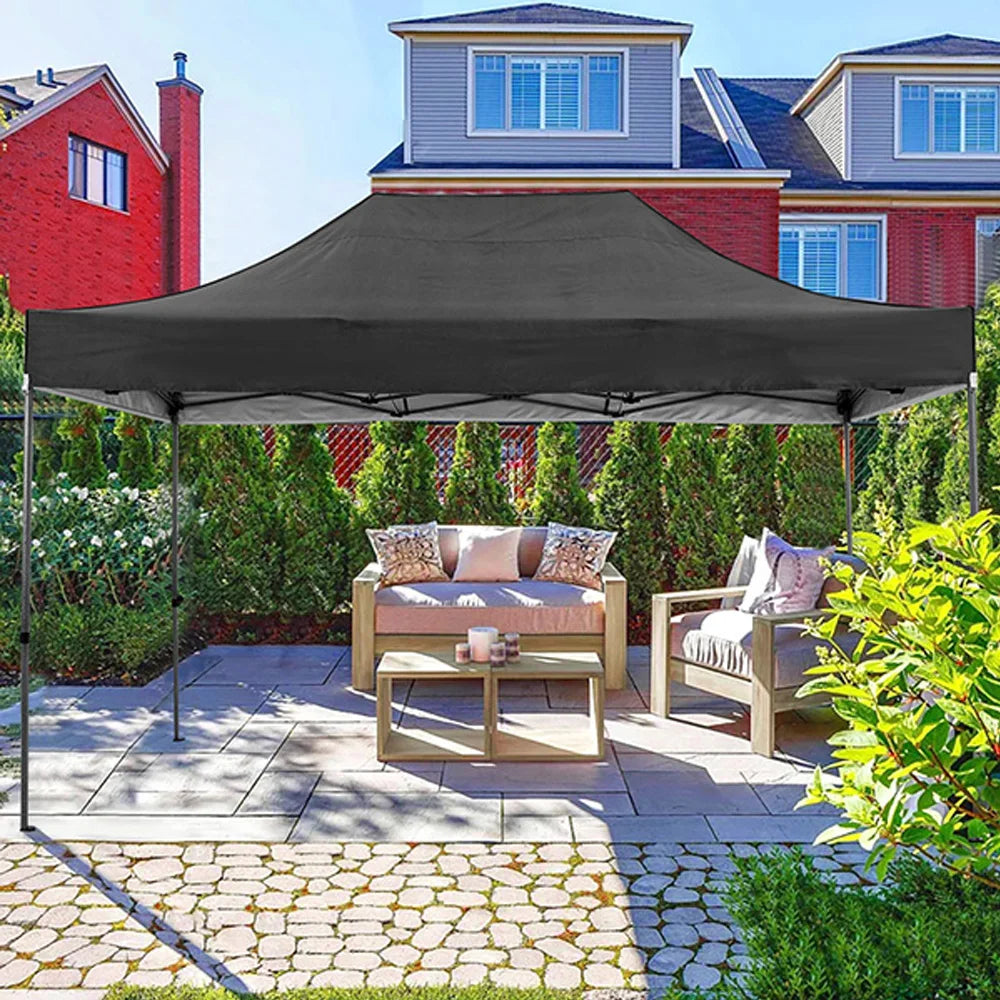 10x15 Heavy Duty Pop Up Canopy Tent With Four Sidewalls