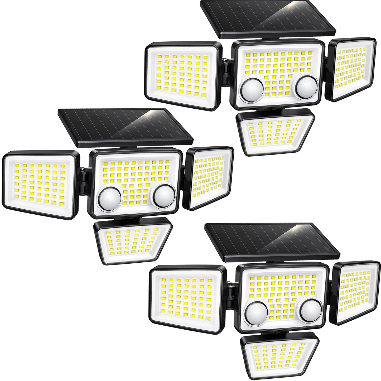 Solar Outdoor Lights Motion Sensor 3000LM Flood Security For Backyard Patio