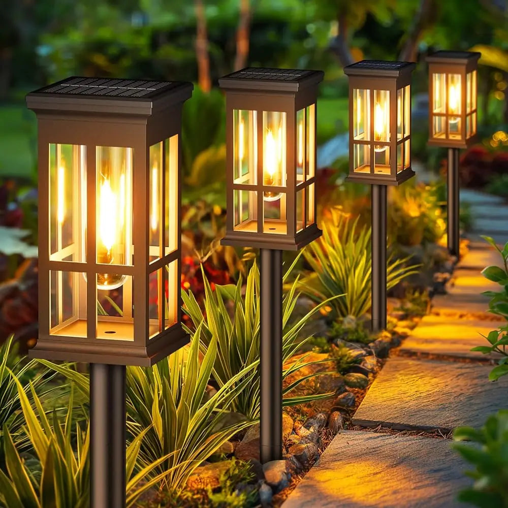 Solar Pathway Light Outdoor Lamp Waterproof Landscape Lighting for Garden Patio