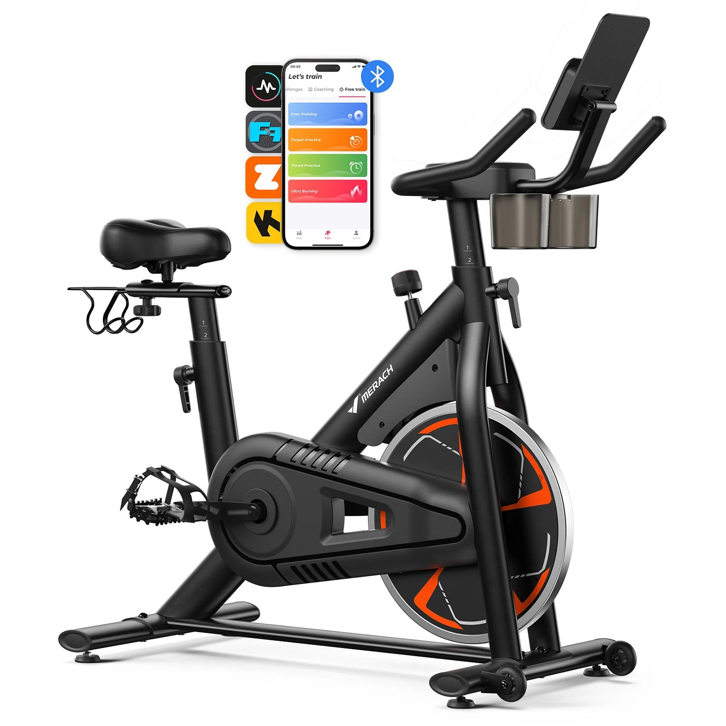 MERACH Exercise Bike S36 For Home Magnetic Cycling With App And 330lb Capacity