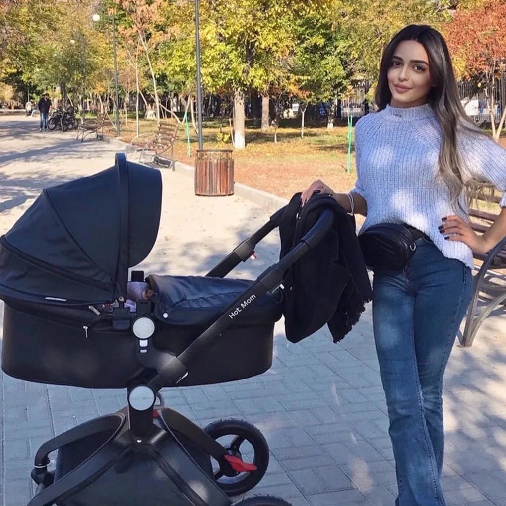 RecabLeght Baby Stroller Convertible With Adjustable Canopy Storage Basket