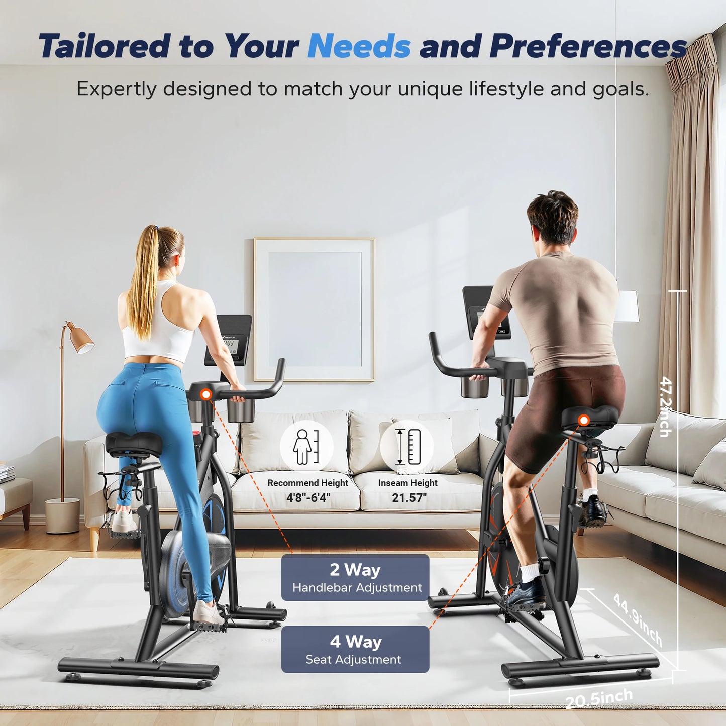 MERACH Exercise Bike S36 For Home Magnetic Cycling With App And 330lb Capacity