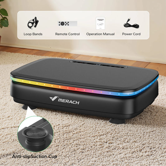 Merach Vibration Plate Exercise Machine With Remote Lymphatic Drainage