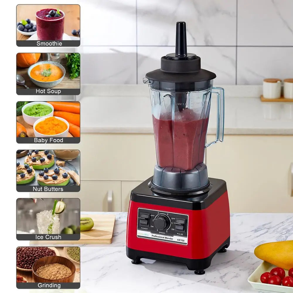 Biolomix A8700 2200W Heavy Duty Commercial Blender BPA Free Jar