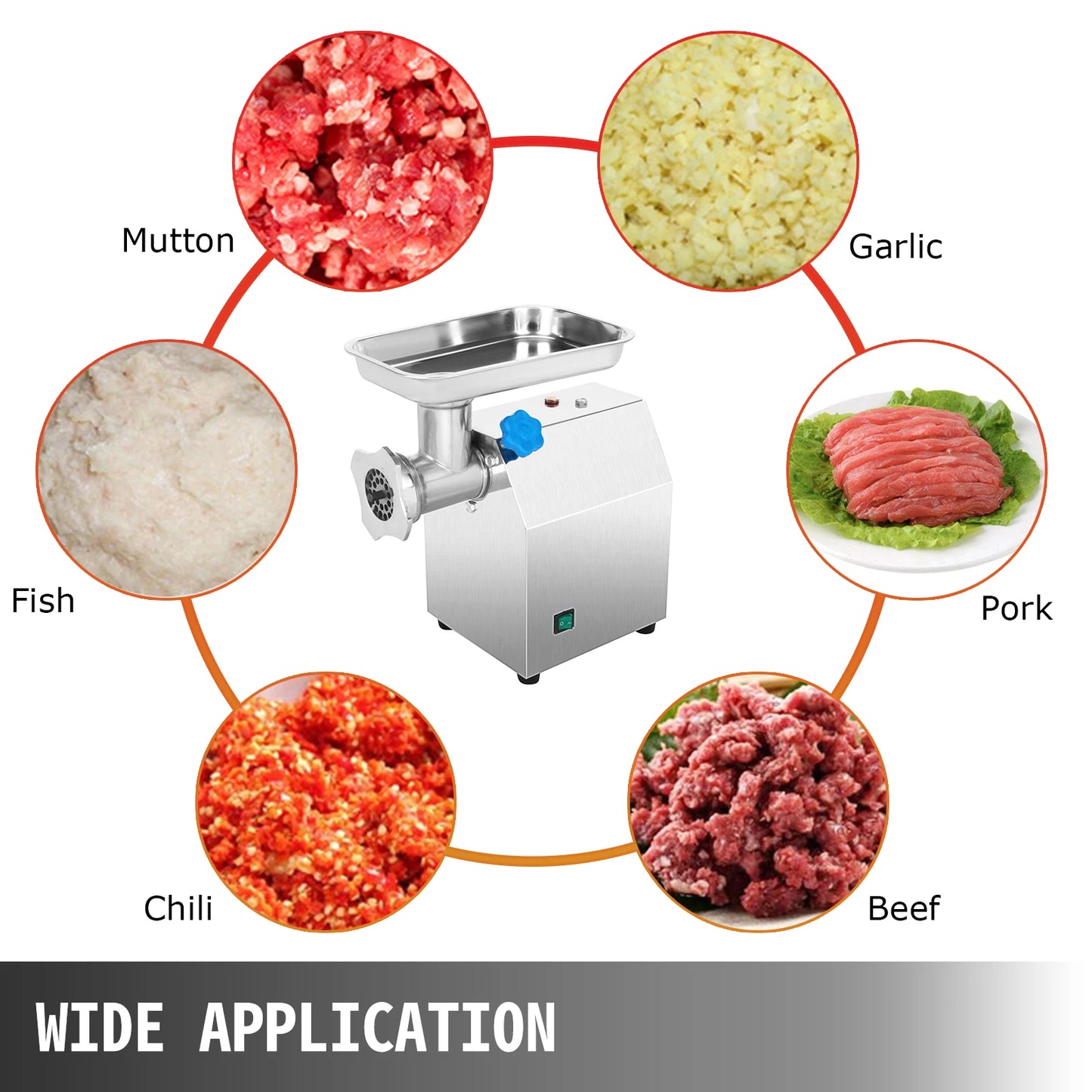 SucceBuy 250Kg Per Hour Commercial Meat Mincer Grinder