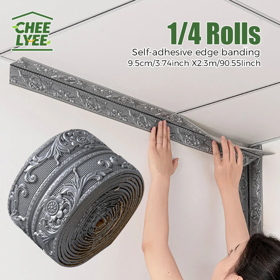 Self Adhesive Edge Banding Strip 8mm Foam Peel And Stick For Indoor Areas