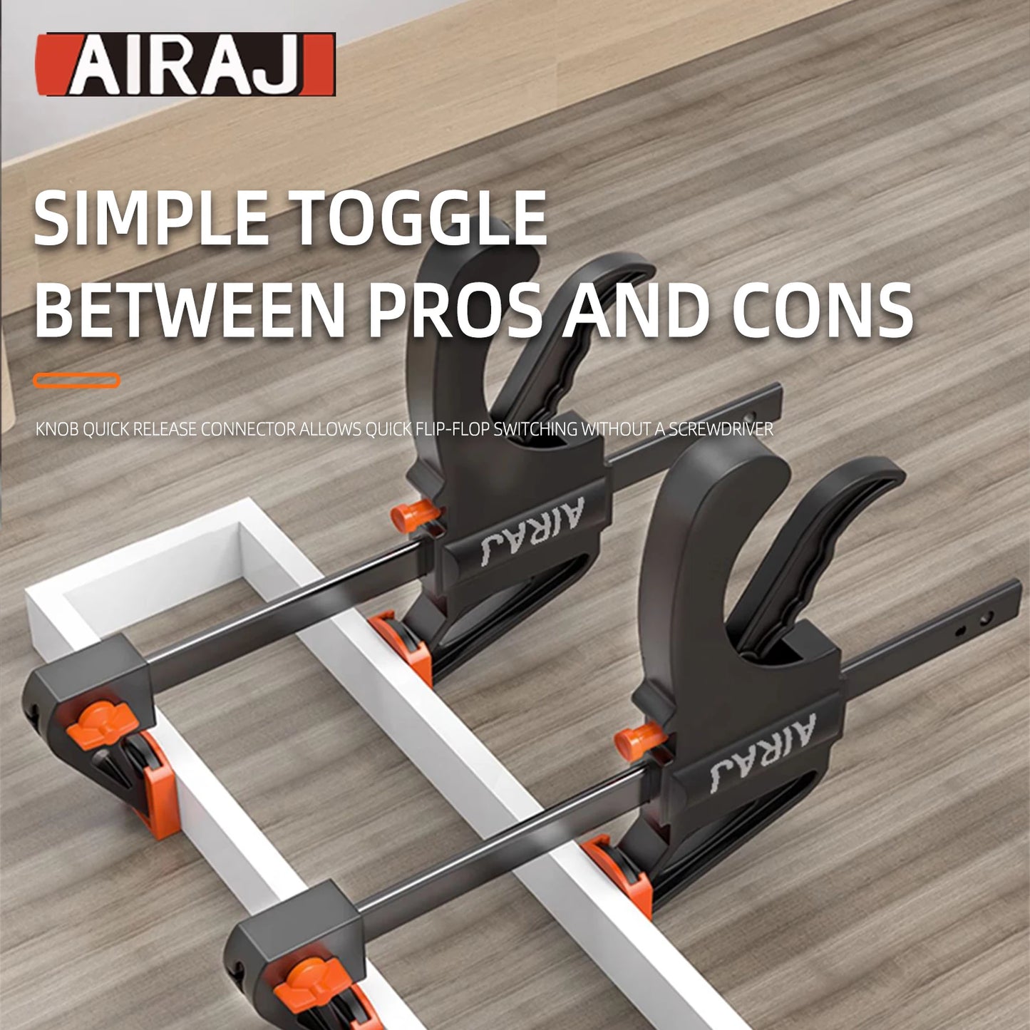 AIRAJ 10Pcs Household Tool Set. With 13 inch Tool Bag-Wide Mouth and Multiple Pockets Design.Garden,Home,Office Small Tool