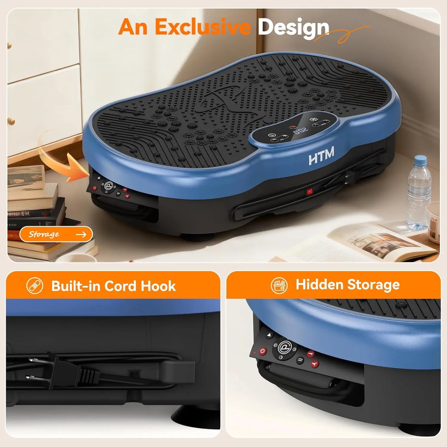 Vibration Plate Exercise Machine With 120 Speed Levels Calorie Tracking Home Gym