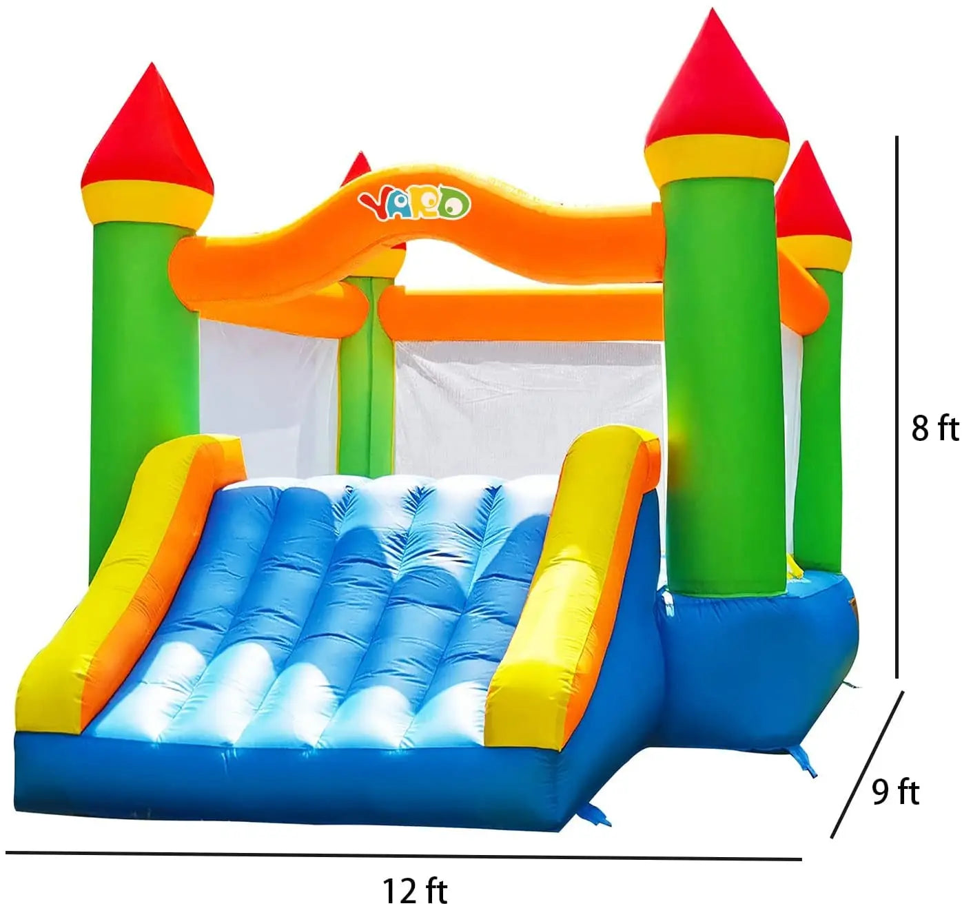 Yard Inflatable Bounce House With Slide For Kids 5 To 12