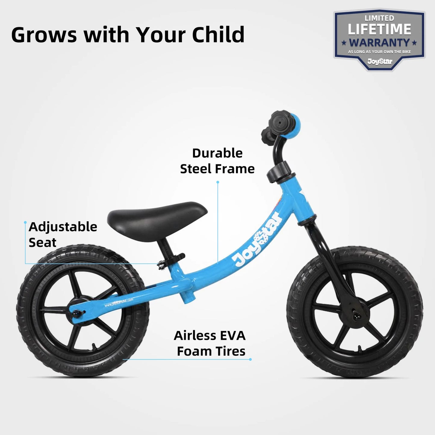 JOYSTAR 12 Inch Balance Bike For Toddlers 18 Months To 5 Years