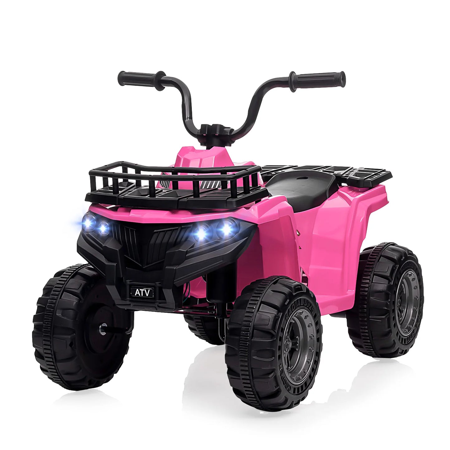 12V Kids Ride On ATV With Bluetooth Audio High Low Speed LED Headlights Radio