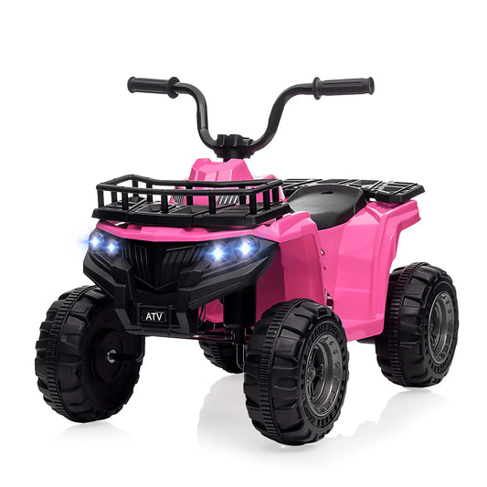 12V Kids Ride On ATV With Bluetooth Audio High Low Speed LED Headlights Radio