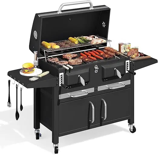 36 Inch Extra Large Charcoal Grill With Thermometer